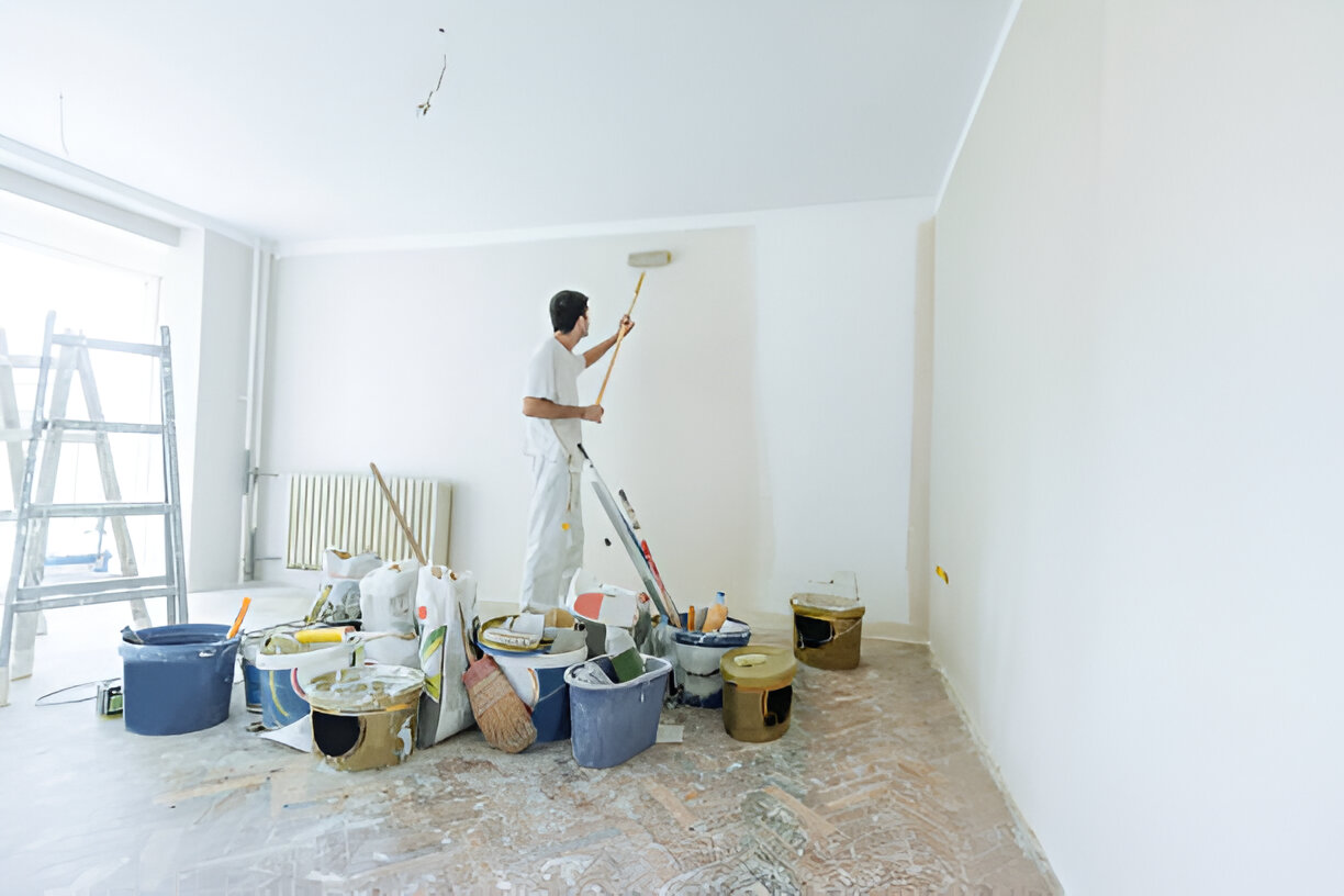 Property service - architect painters and worker