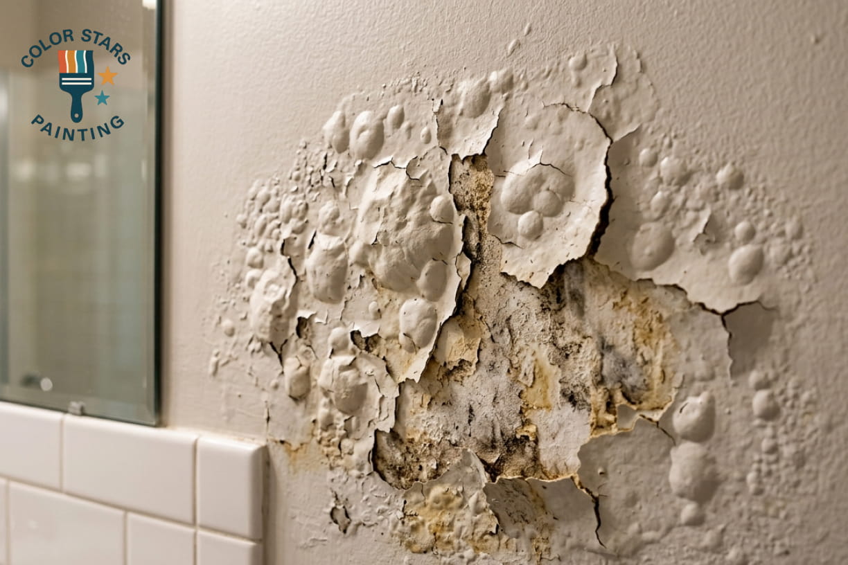 Professional interior and exterior painting with specialized color matching.